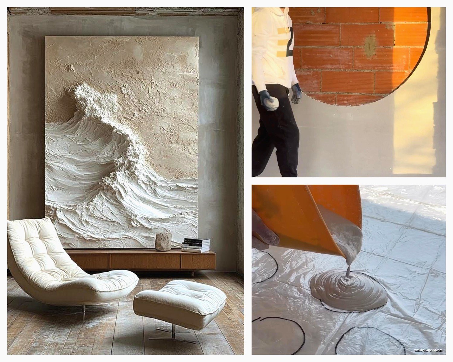 Cement Wall Art: Concrete Industrial Decor