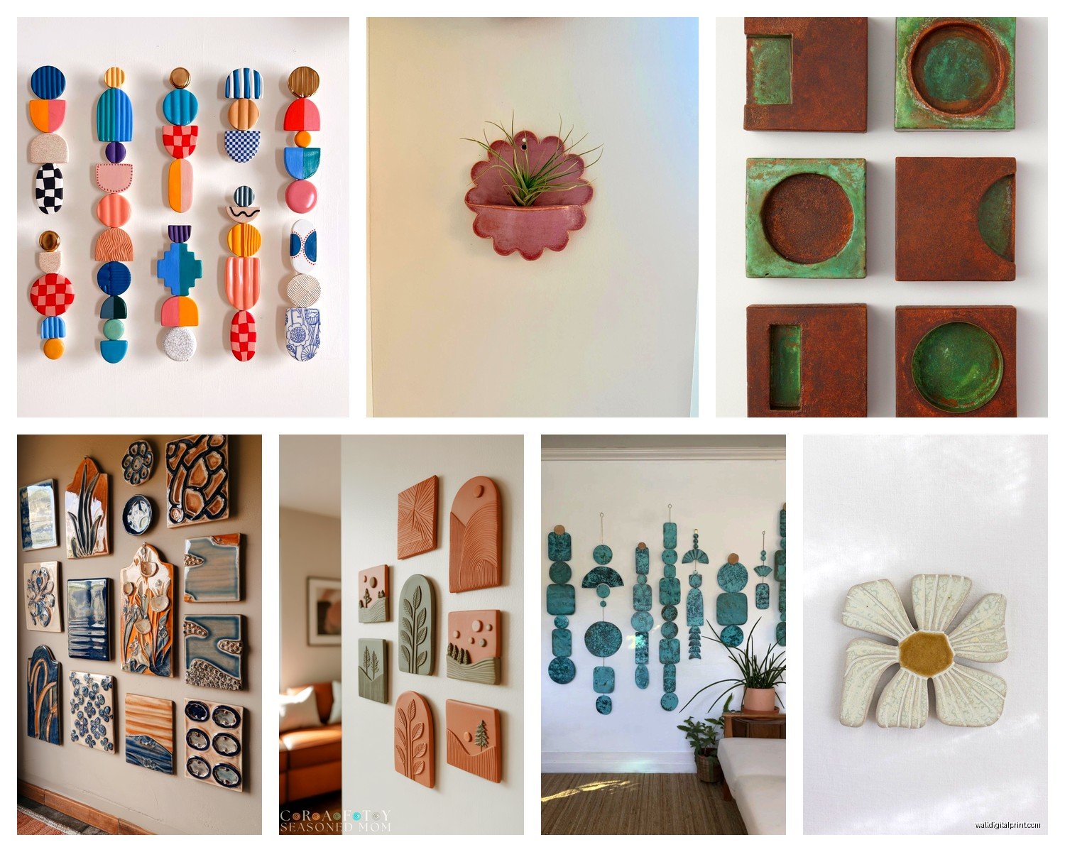 Ceramic Wall Art: Pottery & Clay Sculptural Designs