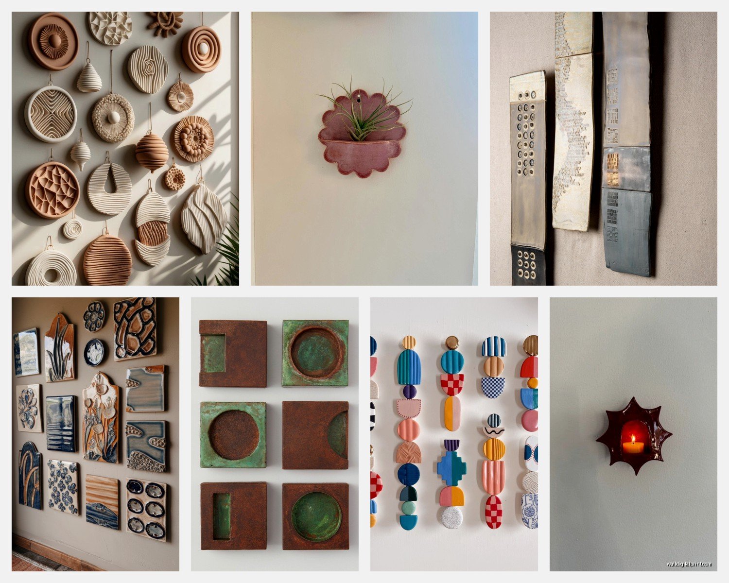 Ceramic Wall Art: Pottery & Clay Sculptural Designs