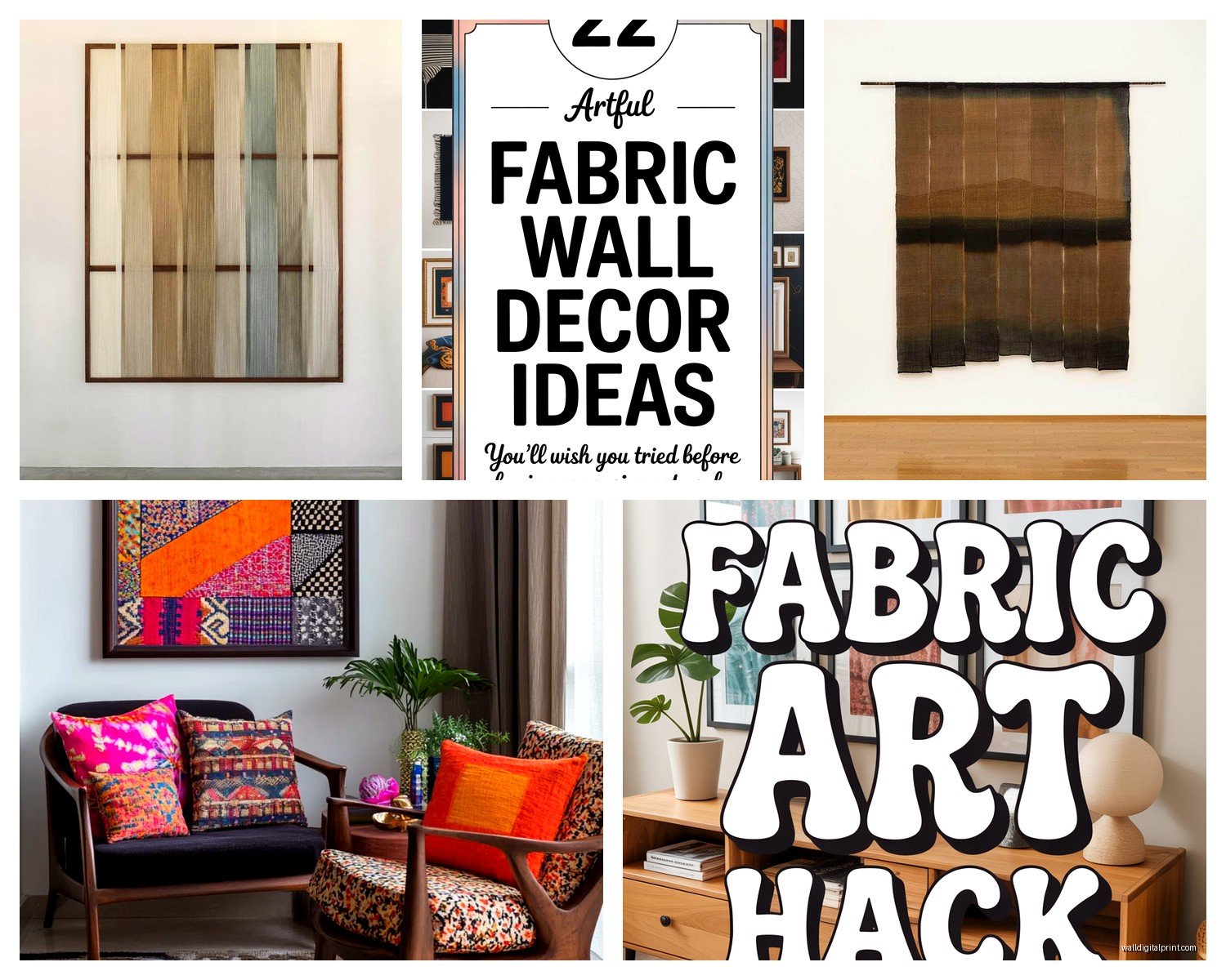 Cloth Wall Art: Textile Fabric Hanging Designs