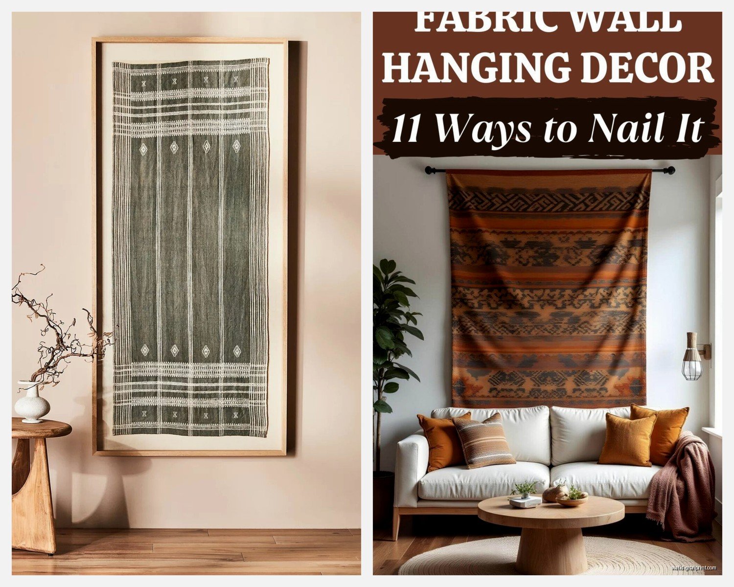 Cloth Wall Art: Textile Fabric Hanging Designs