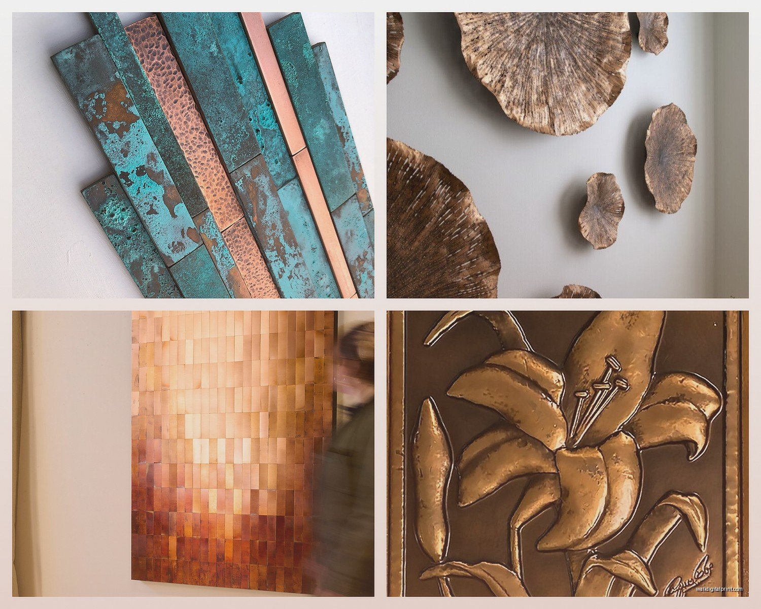 Copper Wall Art: Warm Metallic Rustic Designs