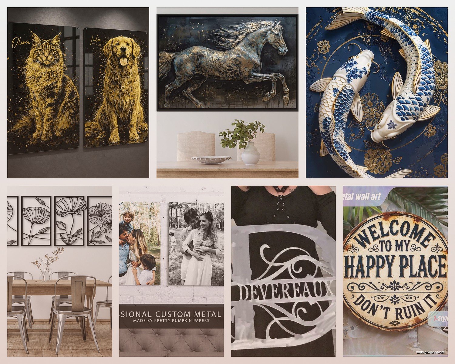 Custom Metal Prints Wall Art: Personalized Aluminum Art