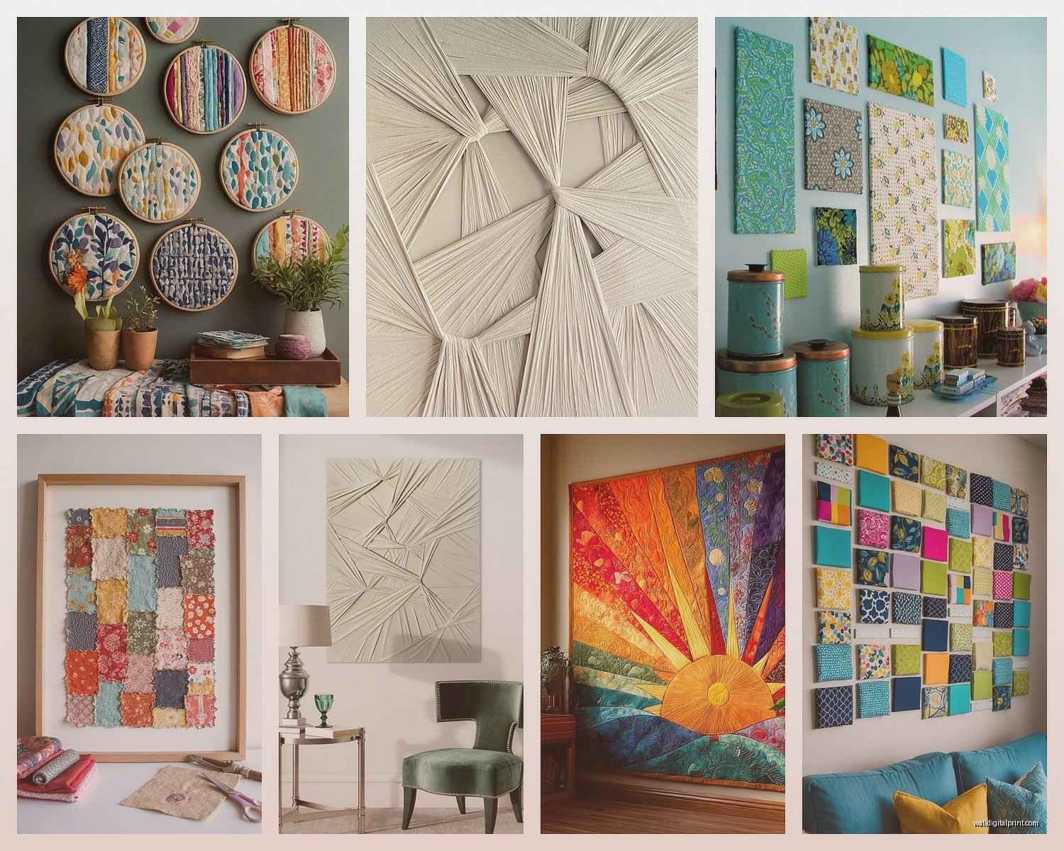 Fabric Wall Art: Textile Quilted & Tapestry Designs