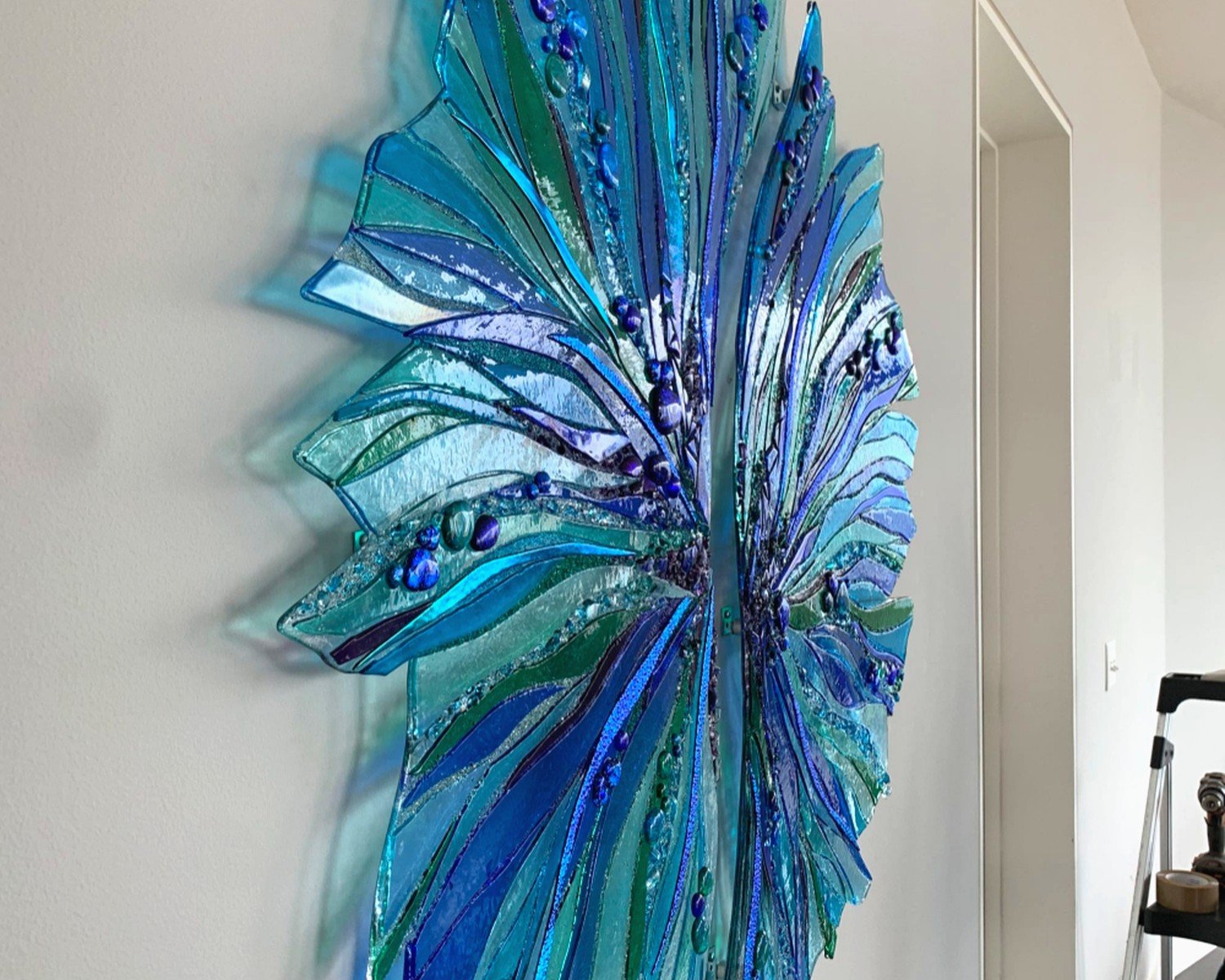 Fused Glass Wall Art: Kiln-Fired Melted Glass Designs