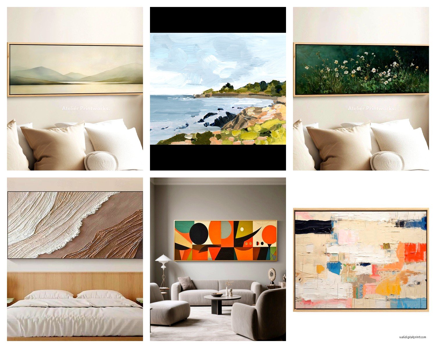Horizontal Wall Art: Wide Landscape Format Pieces