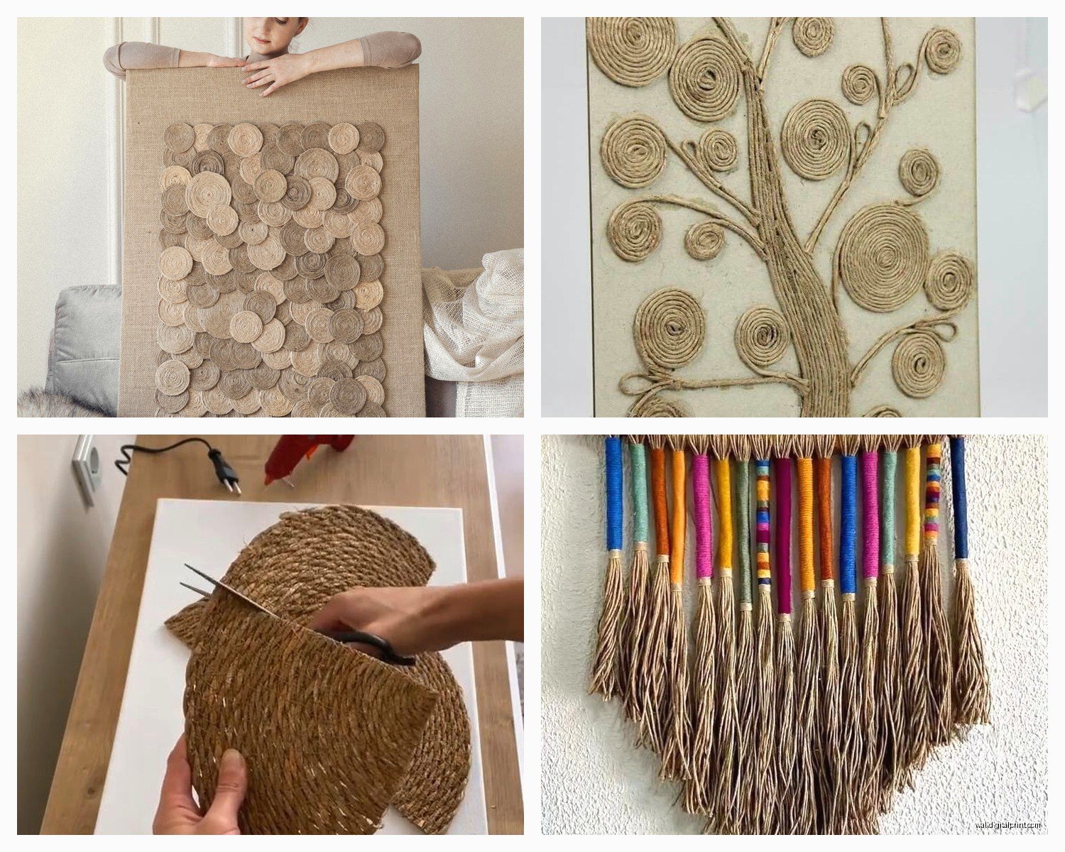 Jute Wall Art: Natural Fiber Rope & Macrame Designs
