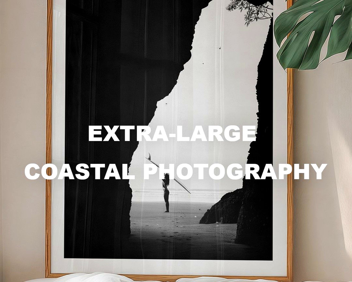 Large Black and White Photography Wall Art: Monochrome Prints