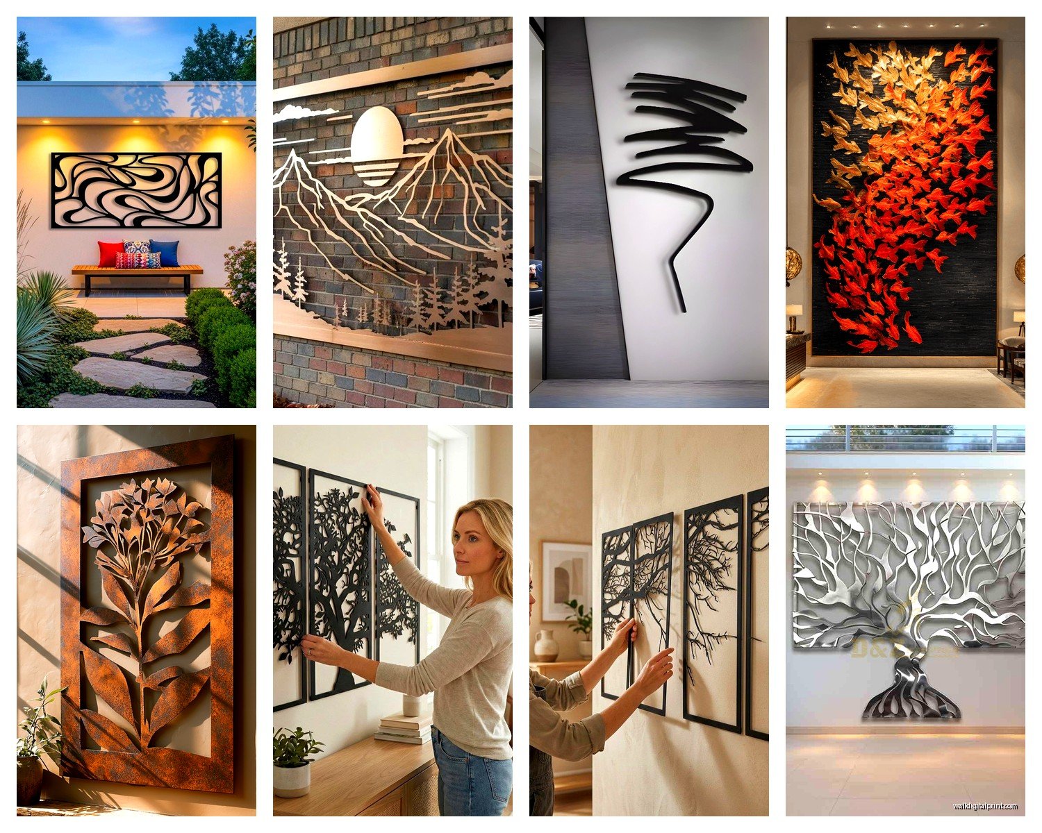 Large Metal Wall Art: Oversized Sculpture Statement Pieces