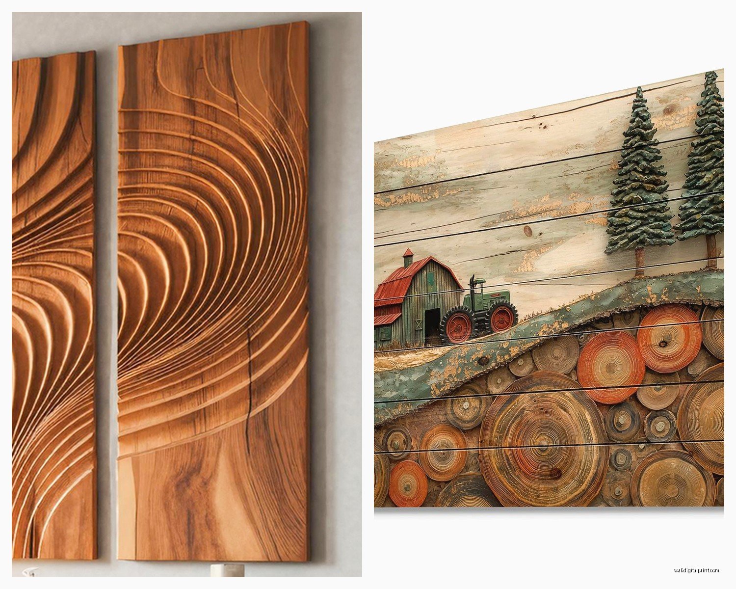Large Wood Wall Art: Oversized Rustic Statement Pieces