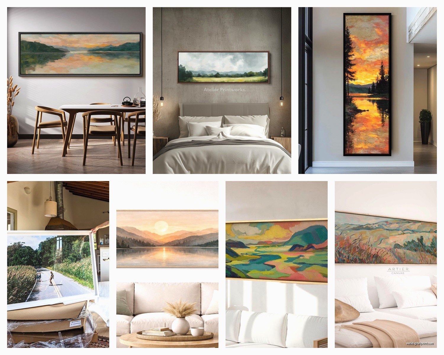 Long Landscape Wall Art: Panoramic Nature Photography