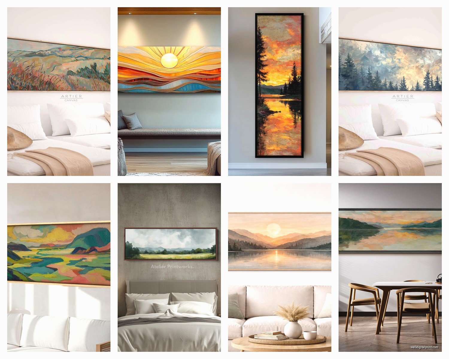 Long Landscape Wall Art: Panoramic Nature Photography