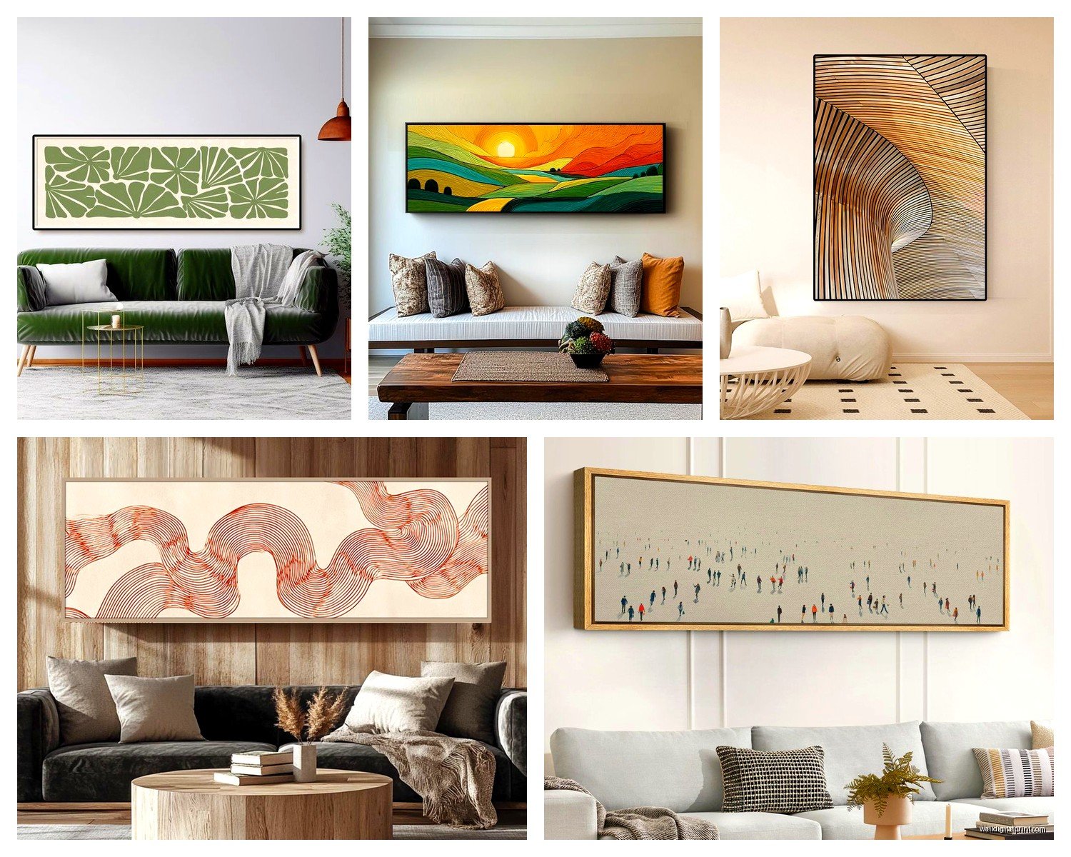 Long Rectangle Wall Art: Wide Horizontal Narrow Format