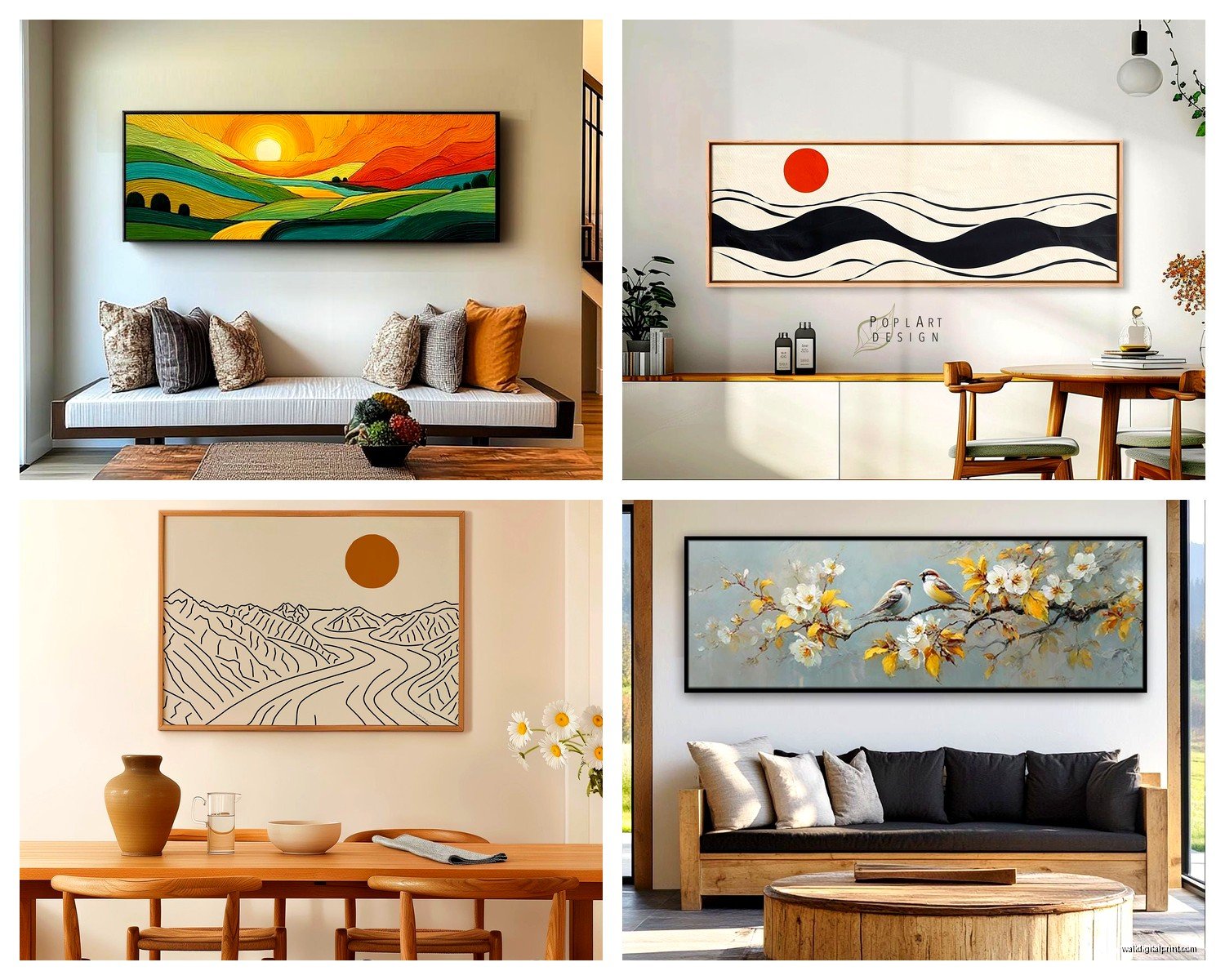 Long Wall Art Horizontal: Wide Panoramic Landscape Pieces