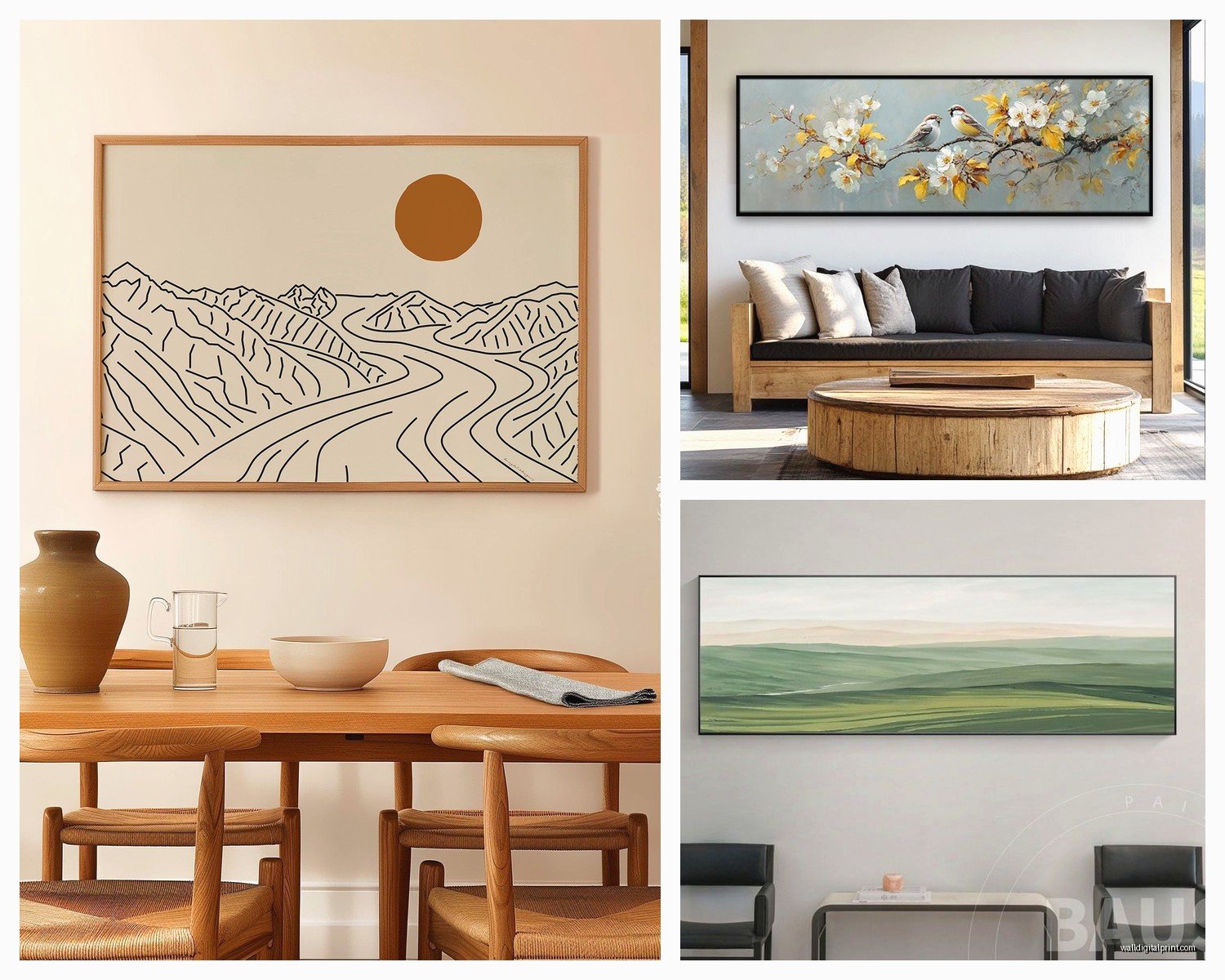 Long Wall Art Horizontal: Wide Panoramic Landscape Pieces
