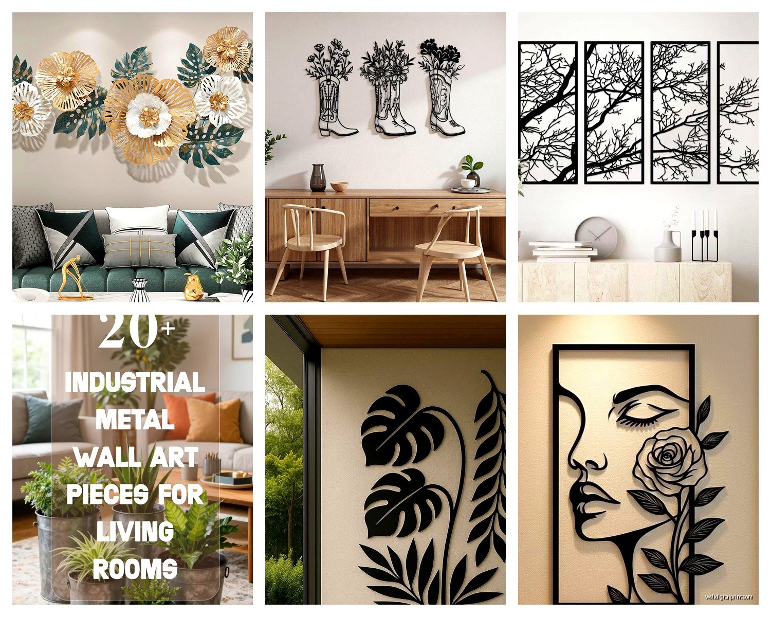 Metal Wall Art Decor: Sculpture & Laser Cut Designs