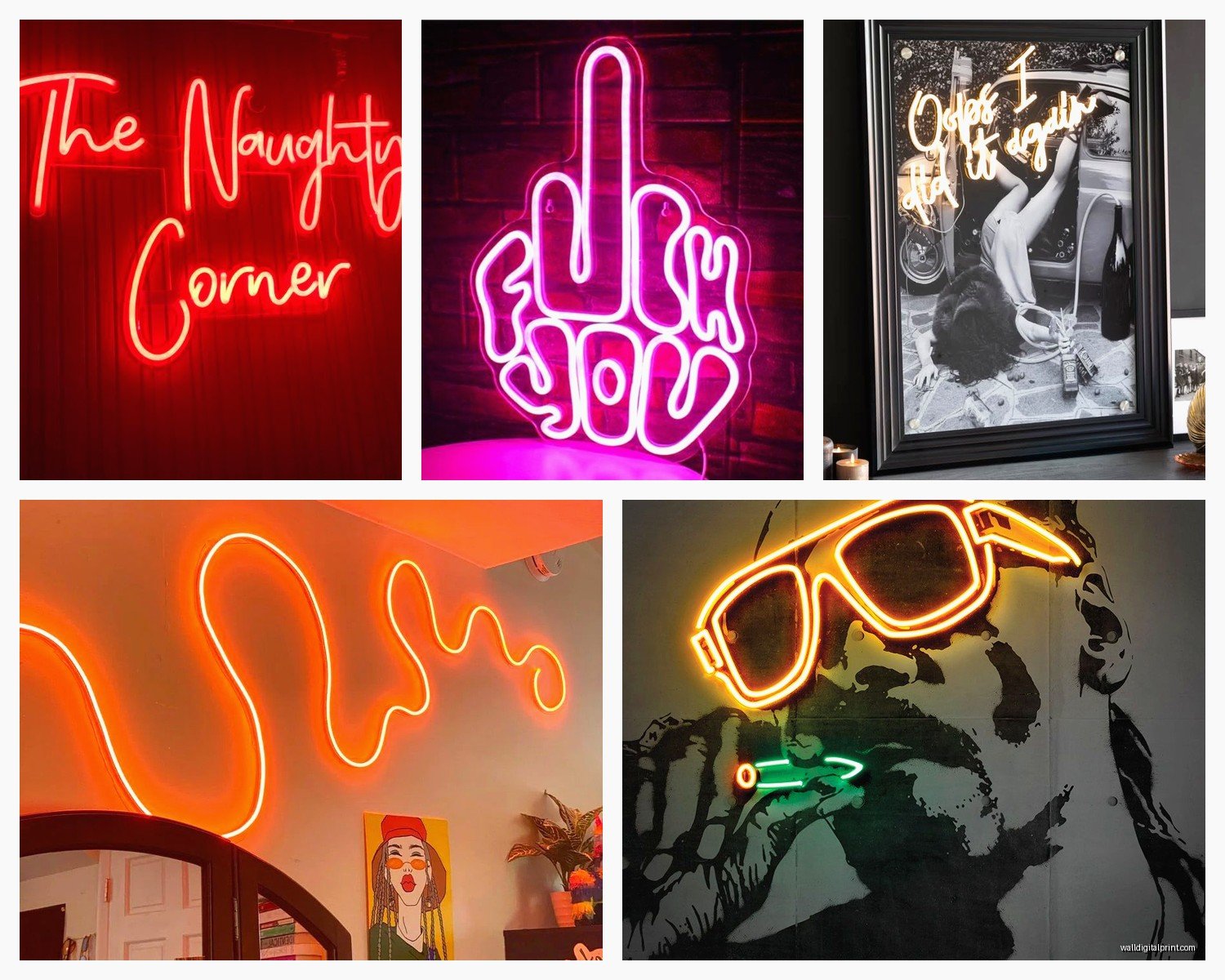 Neon Sign Wall Art: Custom LED Light Typography