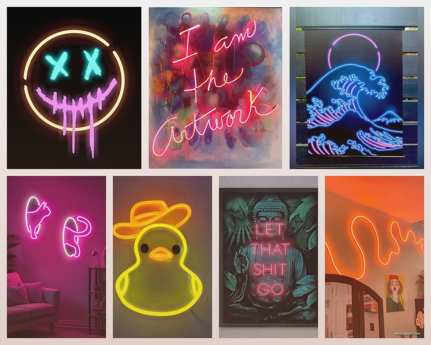 Neon Wall Art: LED Light Signs & Bright Decor