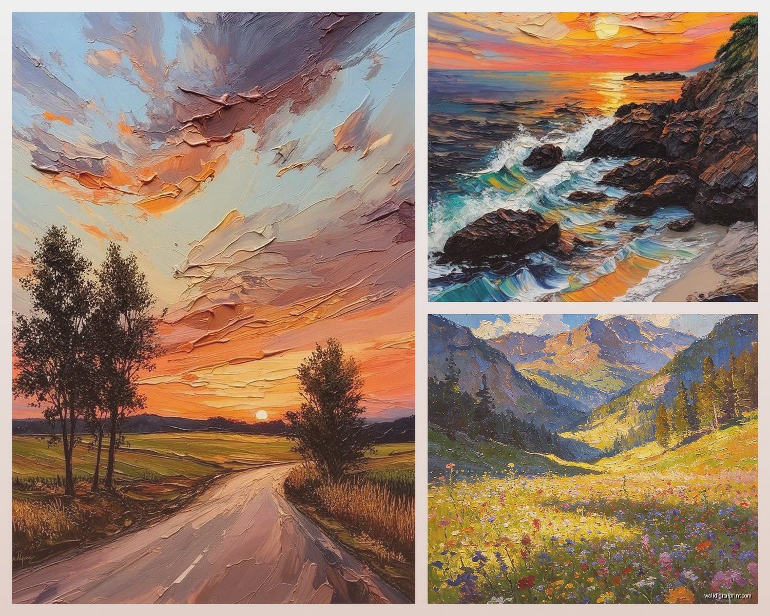 Oil Painting Wall Art: Traditional Canvas Fine Art