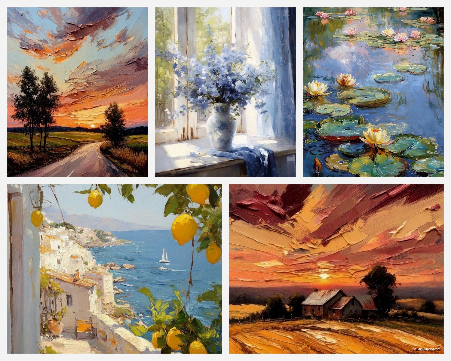 Oil Painting Wall Art: Traditional Canvas Fine Art