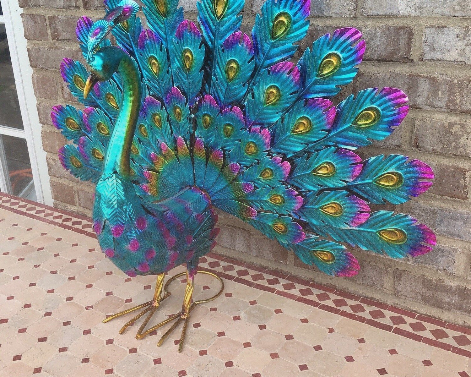 Peacock Metal Wall Art: Sculptural Colorful Bird Designs