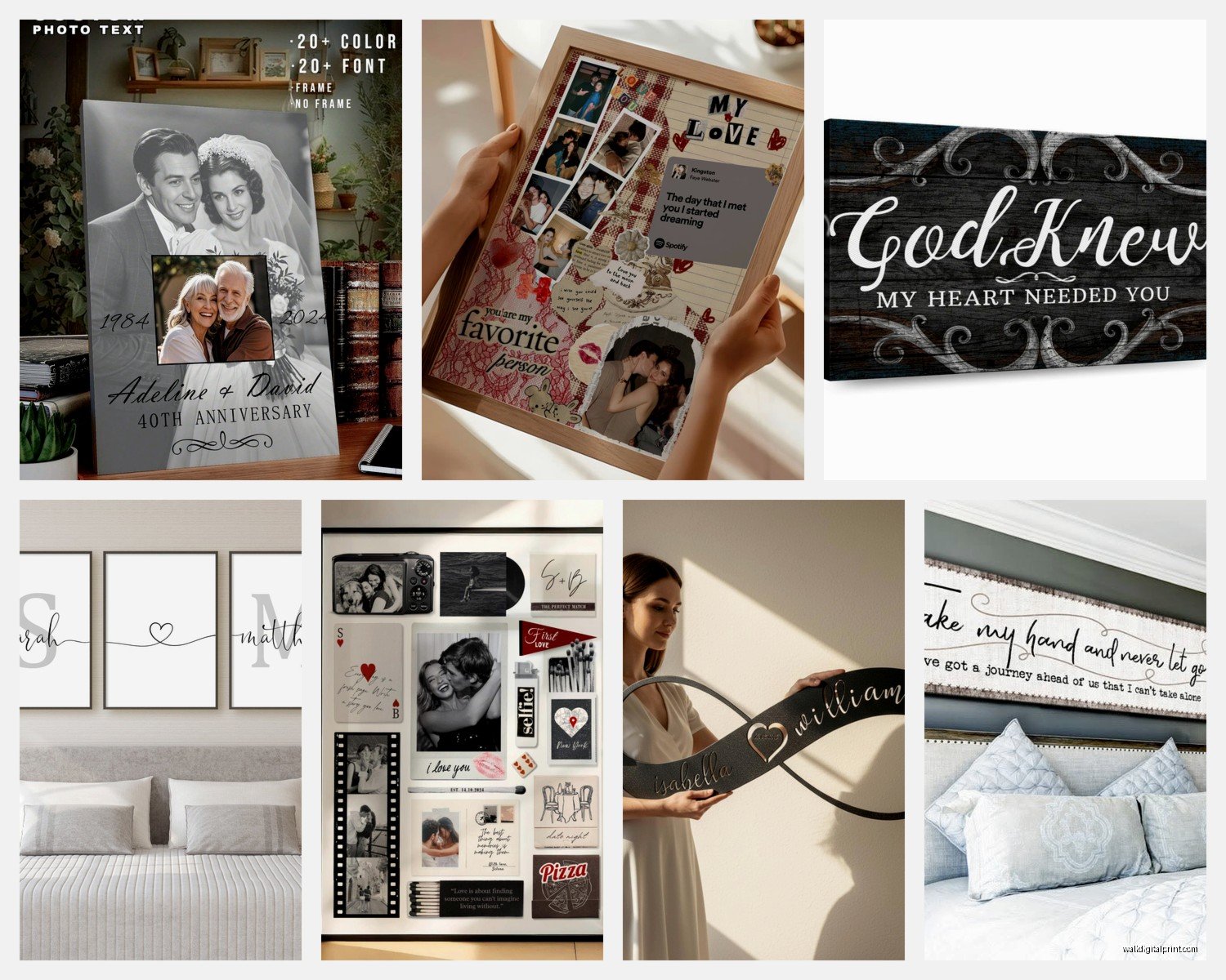 Personalized Wall Art for Couples: Custom Romantic Gifts