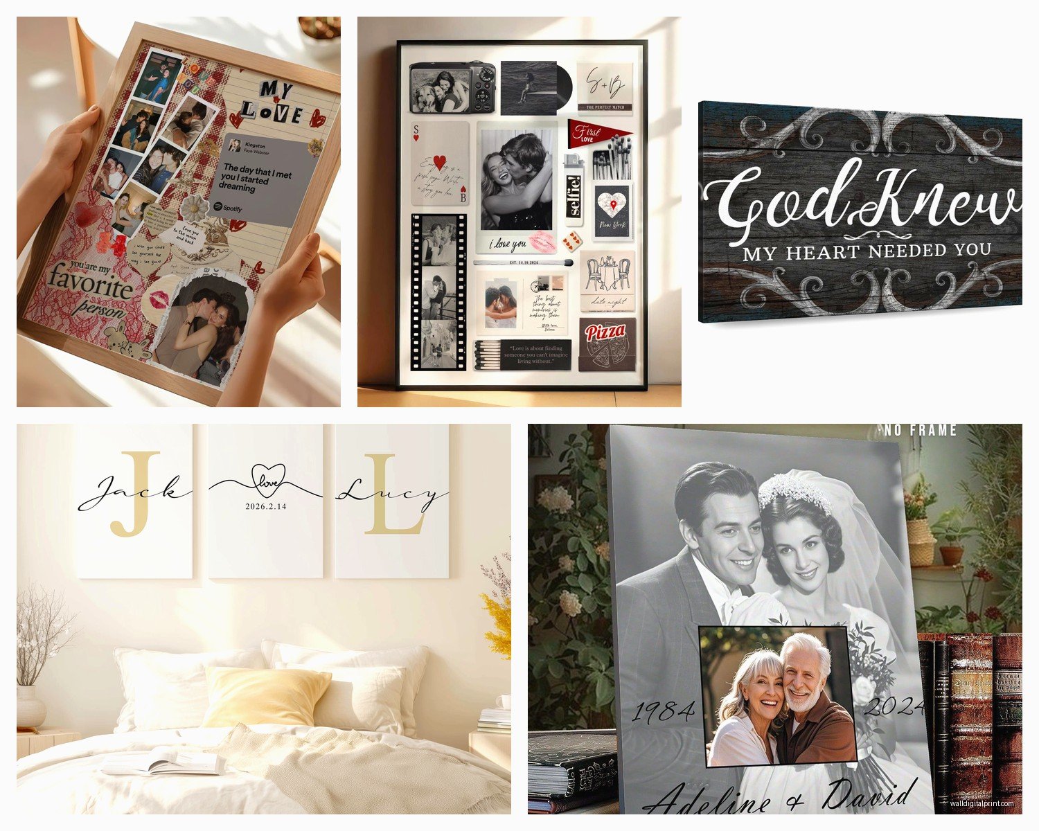 Personalized Wall Art for Couples: Custom Romantic Gifts