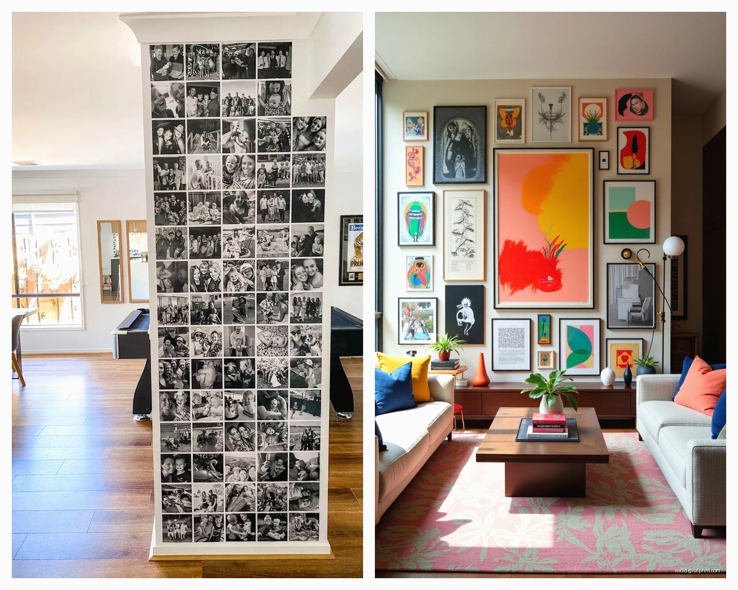 Photo Wall Art: Family Portrait & Memory Display