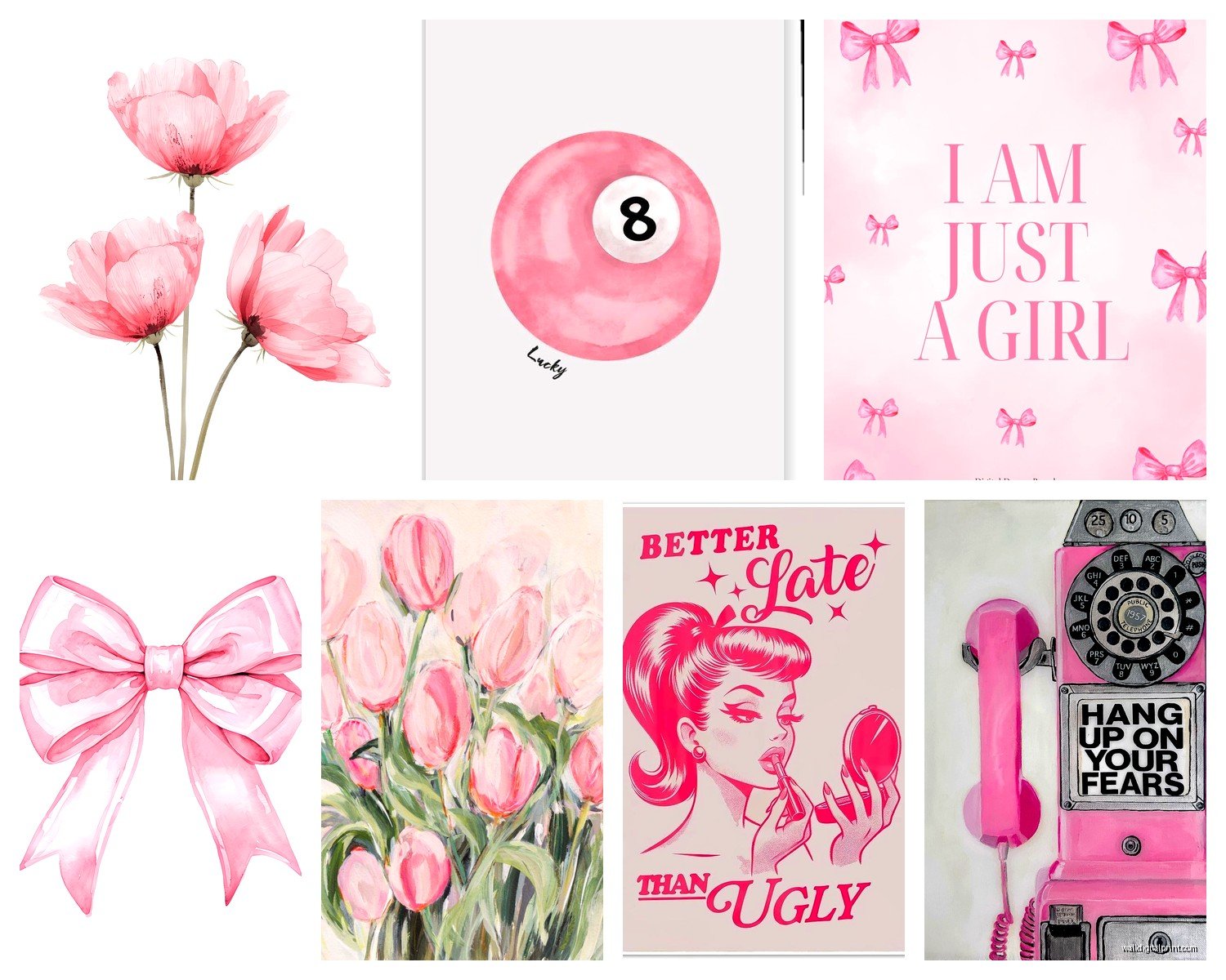 Pink Wall Art: Blush to Fuchsia Feminine Designs