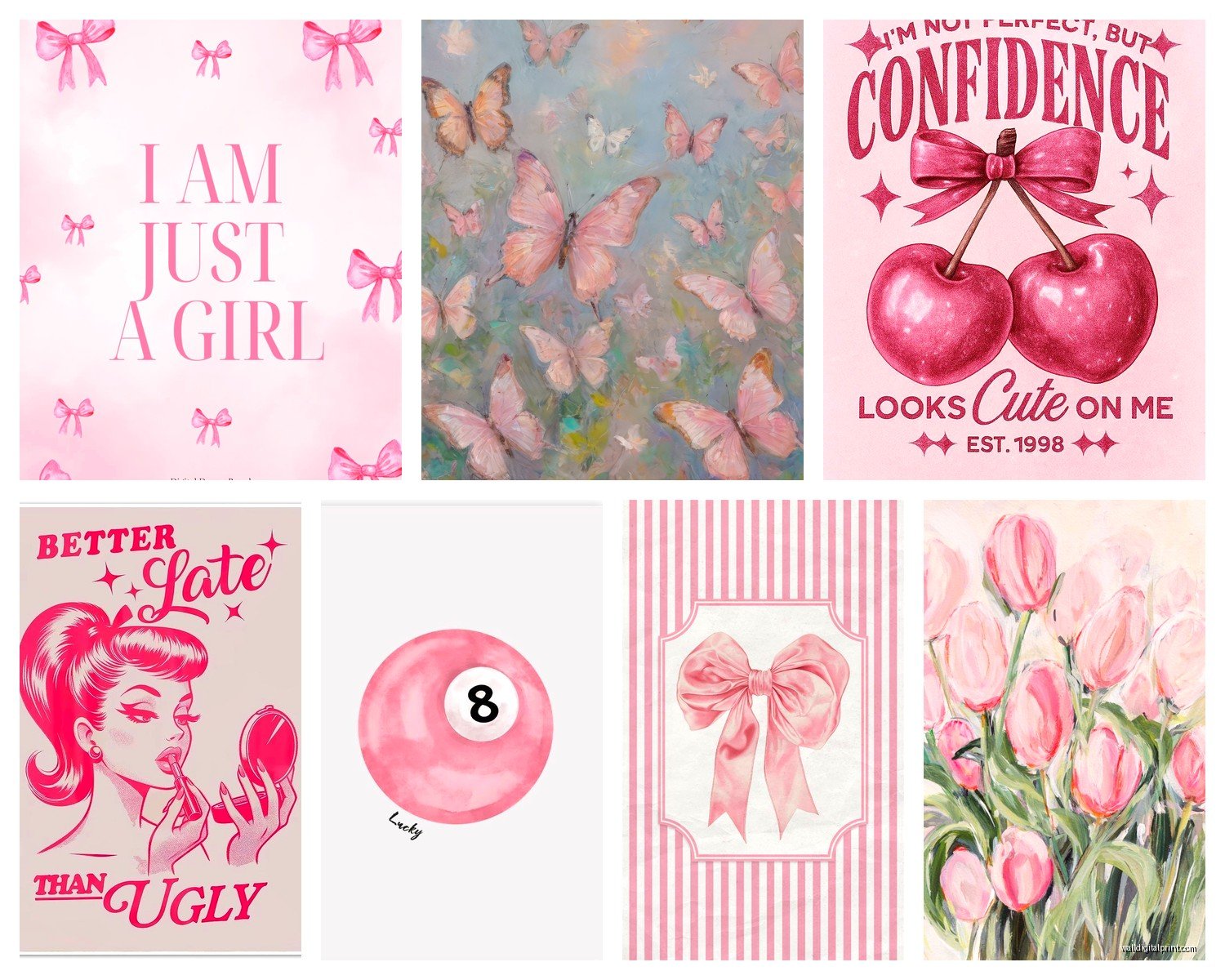 Pink Wall Art: Blush to Fuchsia Feminine Designs