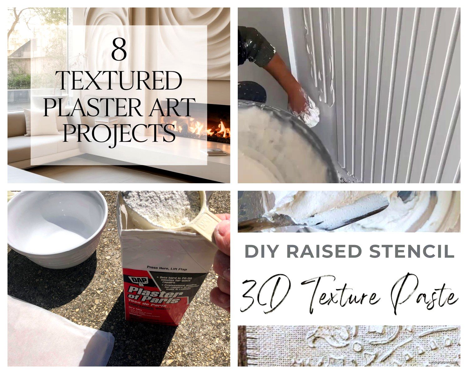 Plaster of Paris Wall Art: Sculptural Relief Techniques