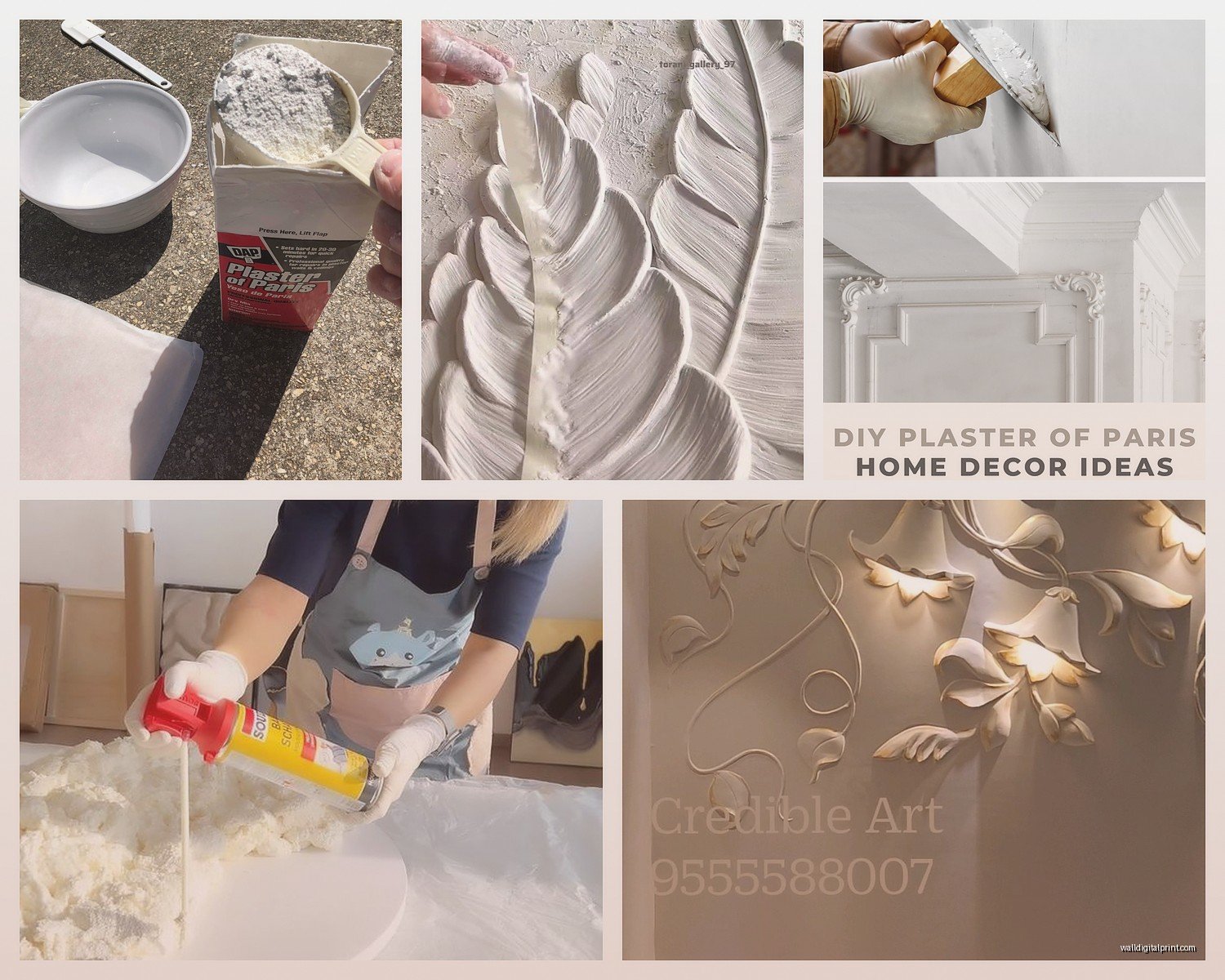 Plaster of Paris Wall Art: Sculptural Relief Techniques