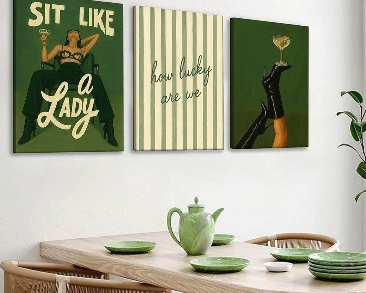 Sage Wall Art: Soft Green Herbal Nature Decor