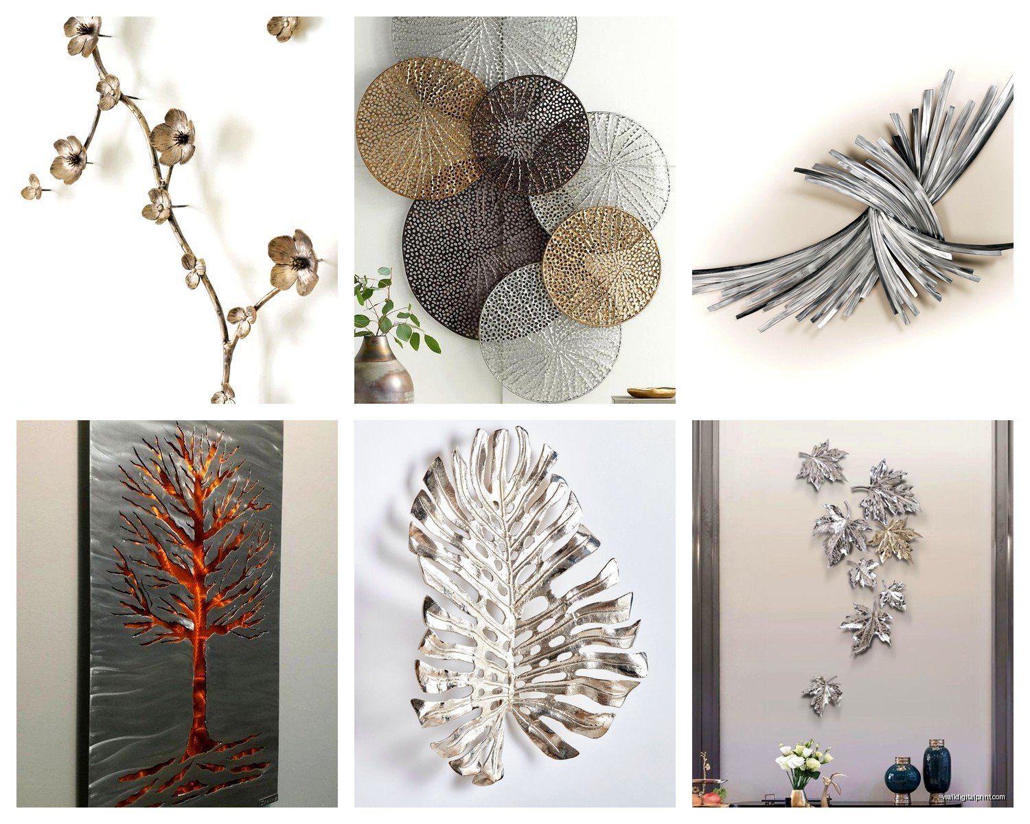 Silver Metal Wall Art: Contemporary Metallic Designs