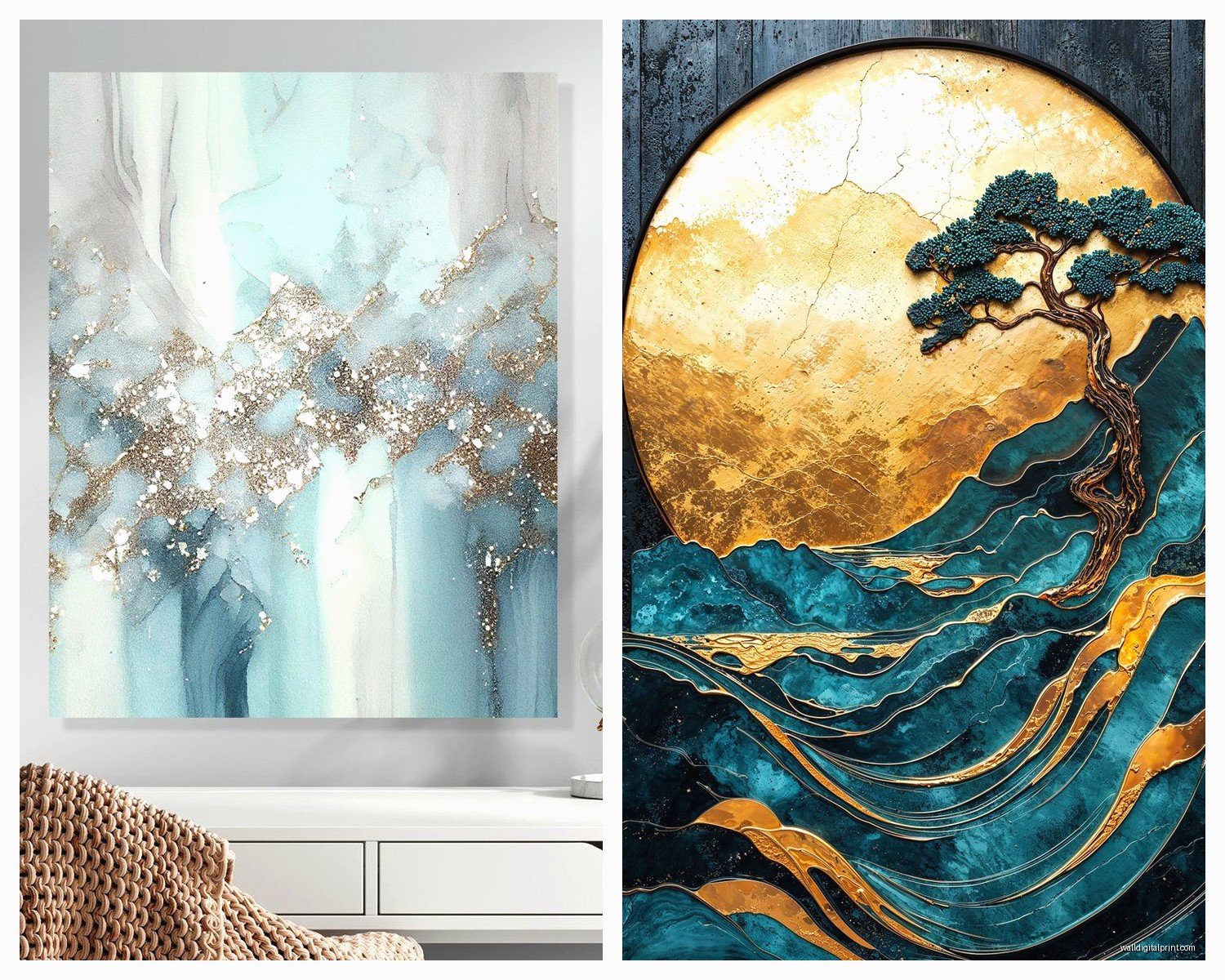 Teal Metal Wall Art: Turquoise Blue Sculpture Designs