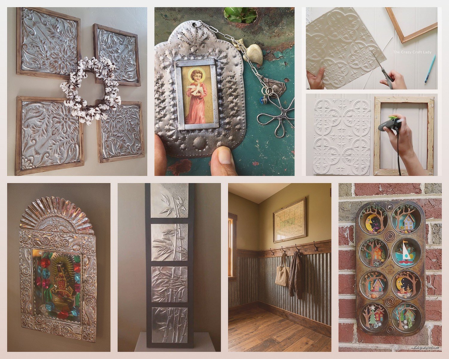 Tin Wall Art: Vintage Metal Sign Rustic Decor