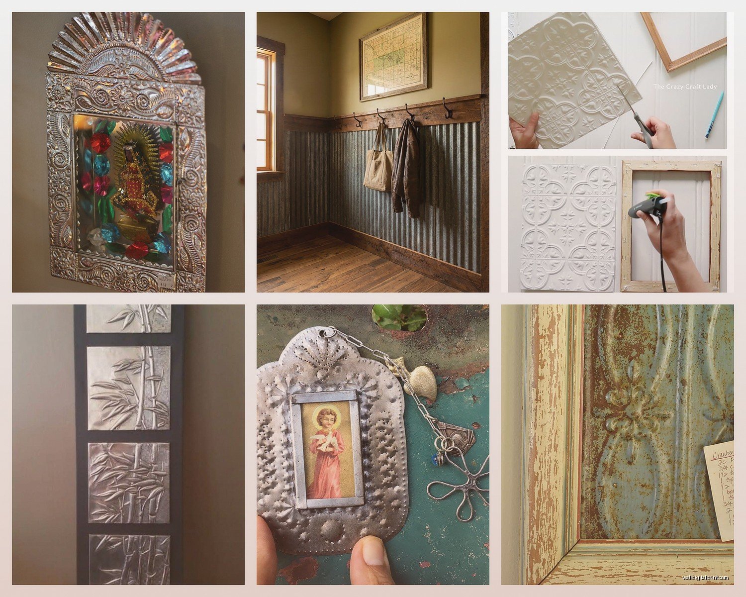 Tin Wall Art: Vintage Metal Sign Rustic Decor