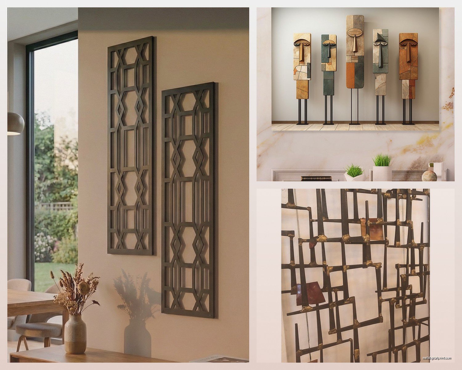 Vertical Metal Wall Art: Tall Portrait Sculpture Designs