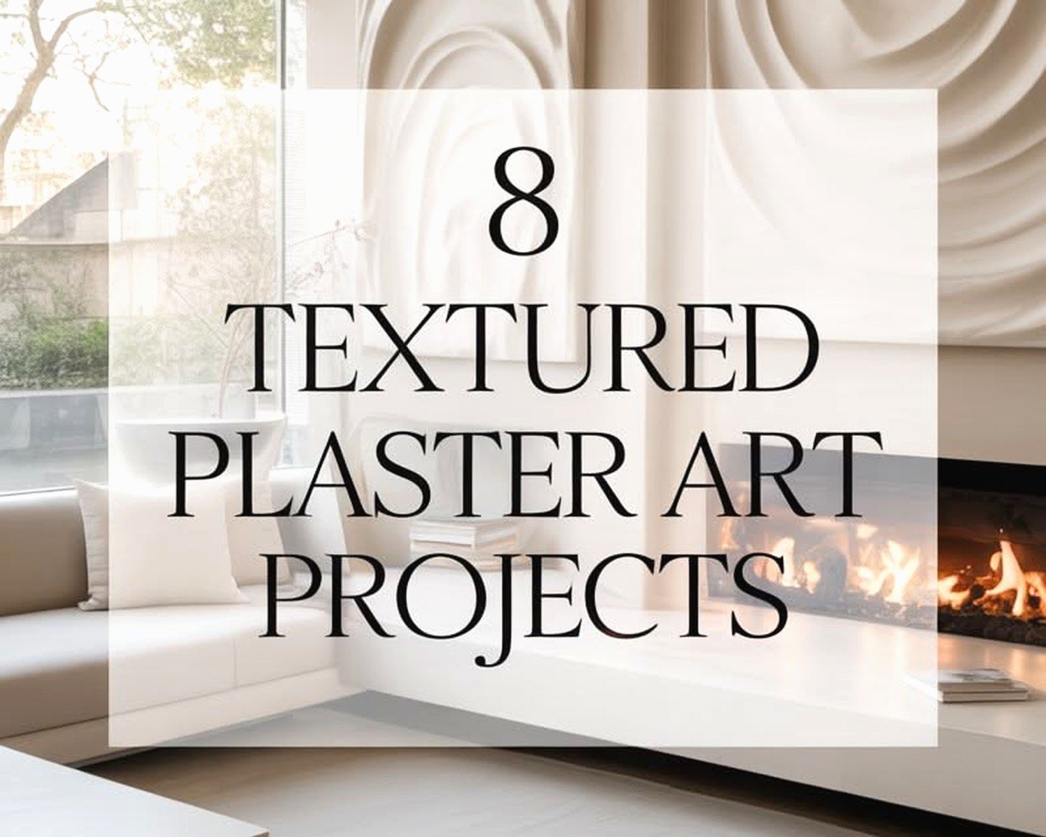 White Plaster Wall Art: Pure Relief Sculptural Designs