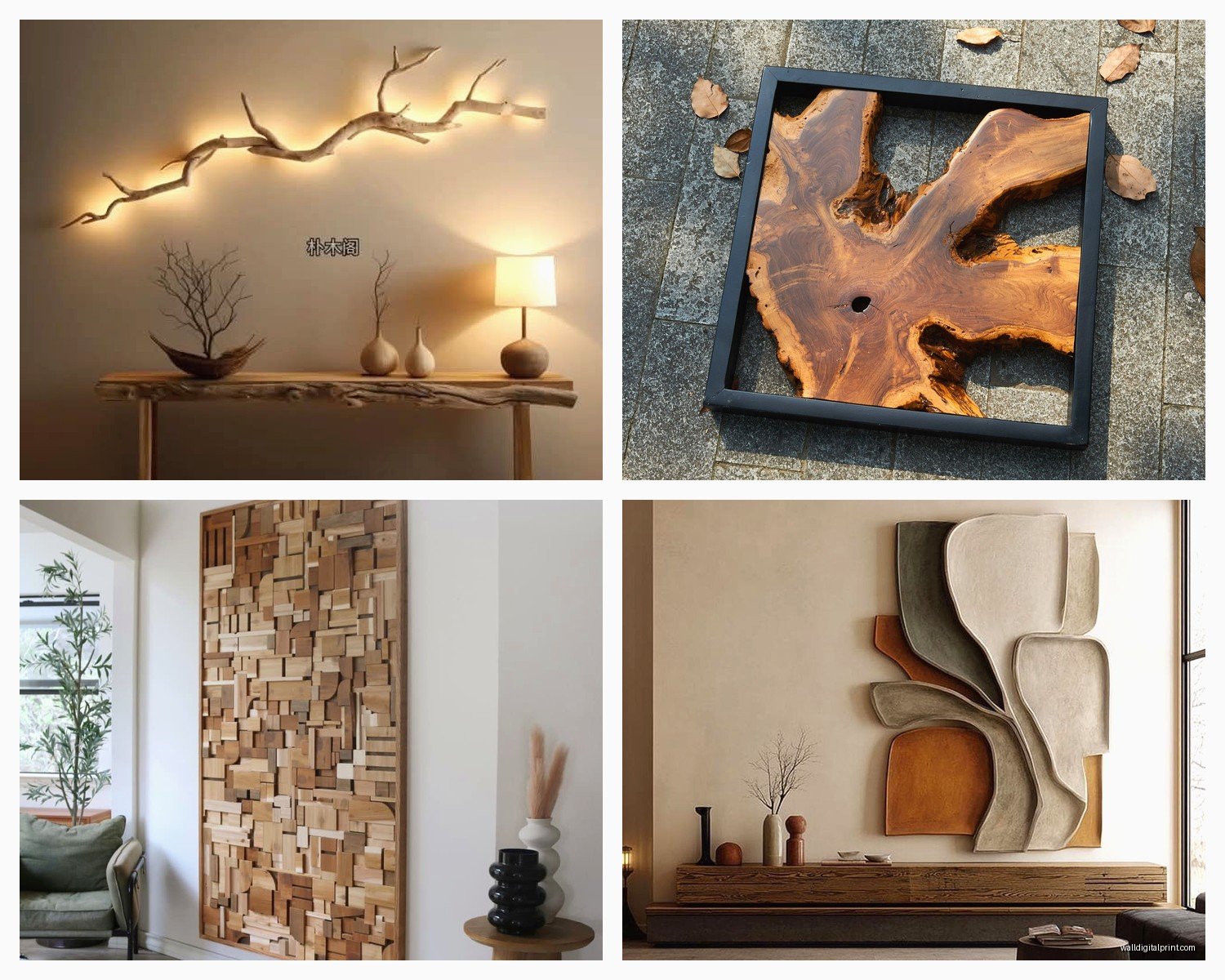 Wood Wall Art Decor: Carved & Reclaimed Wood Designs