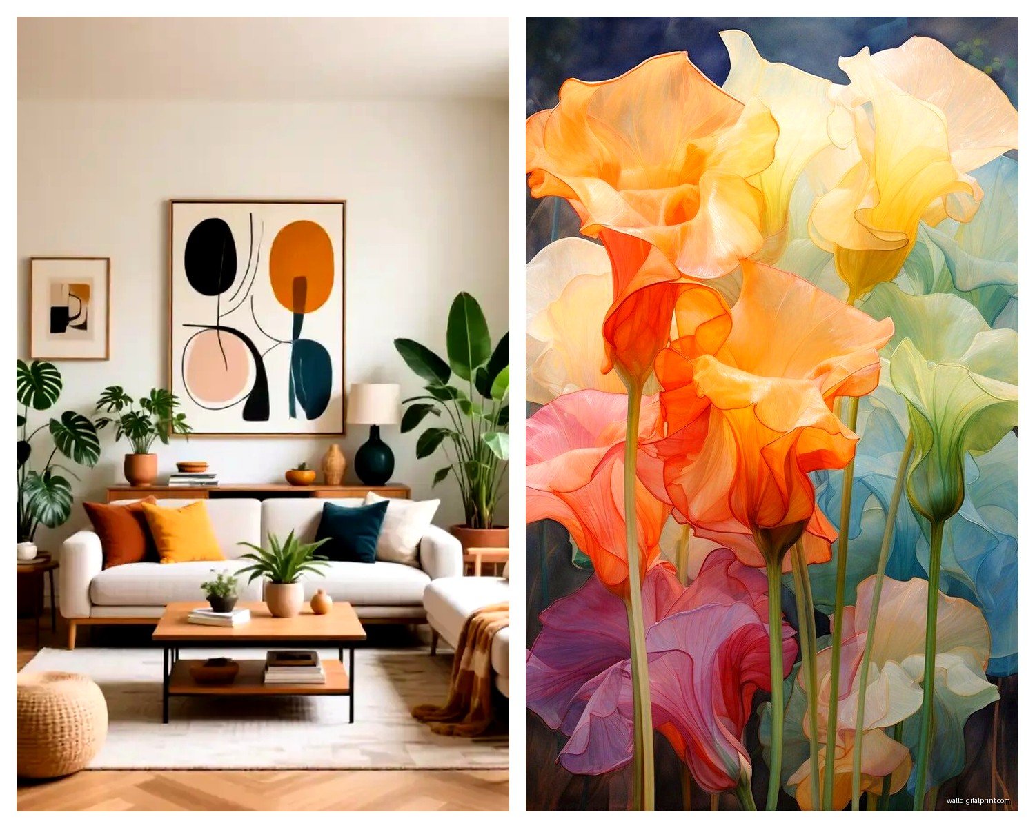 Abstract Wall Art for Living Room: Contemporary Designs