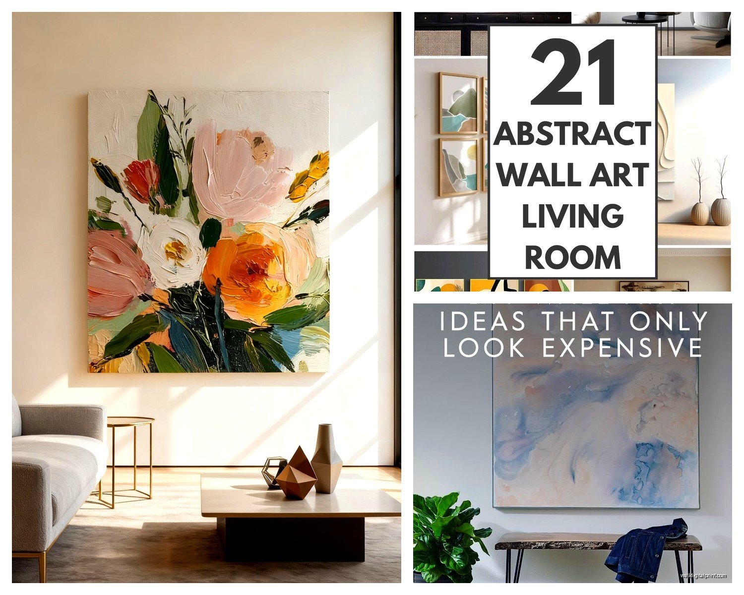 Abstract Wall Art for Living Room: Contemporary Designs