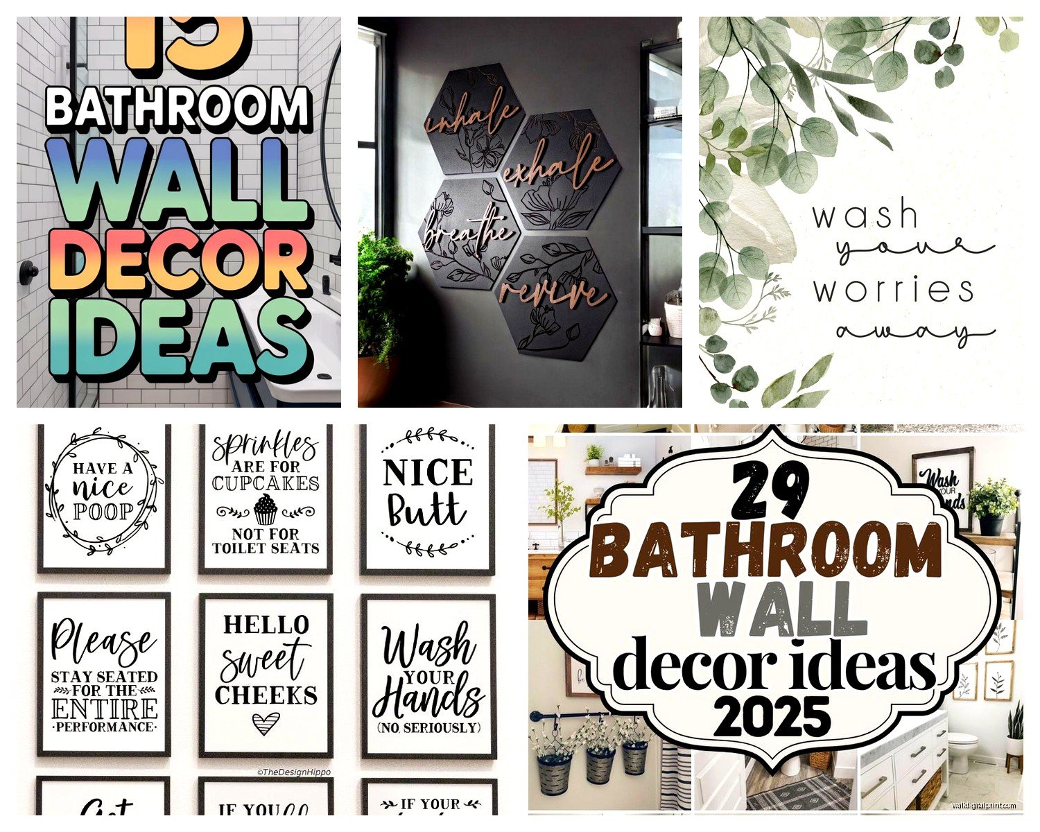 Bathroom Wall Art and Decor: Waterproof Design Solutions