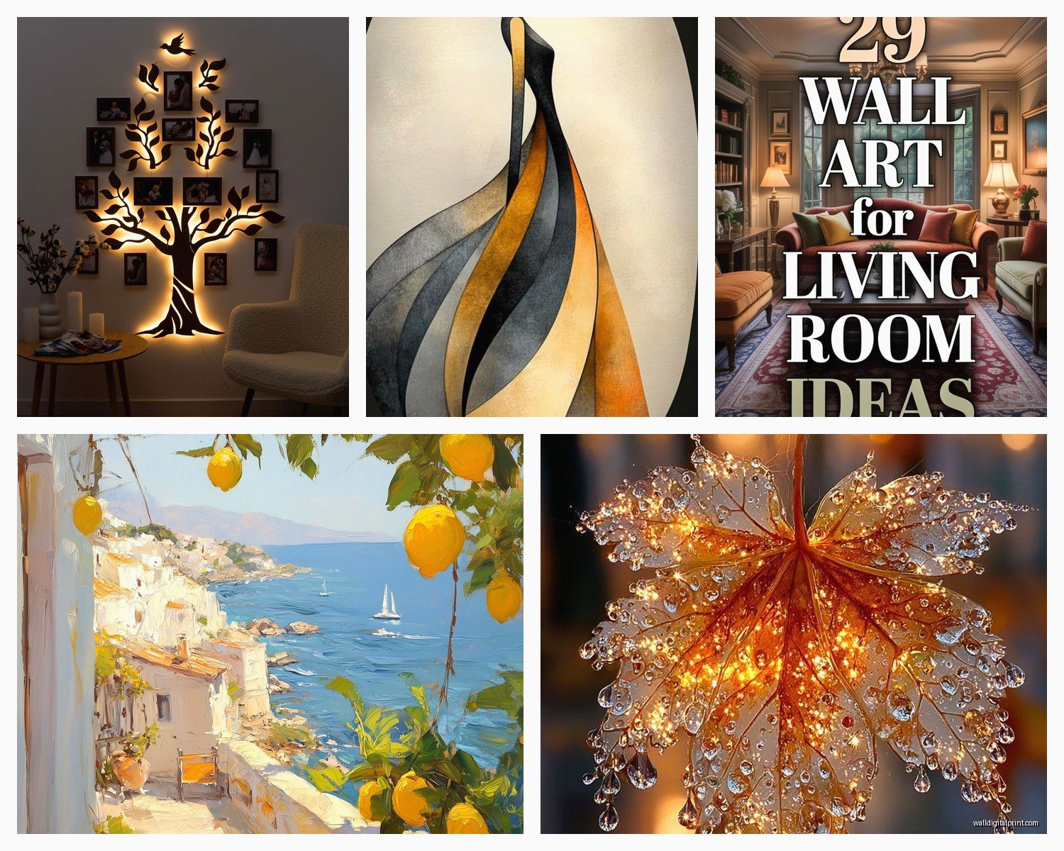 Beautiful Wall Art for Living Room: Elegant Design Selection