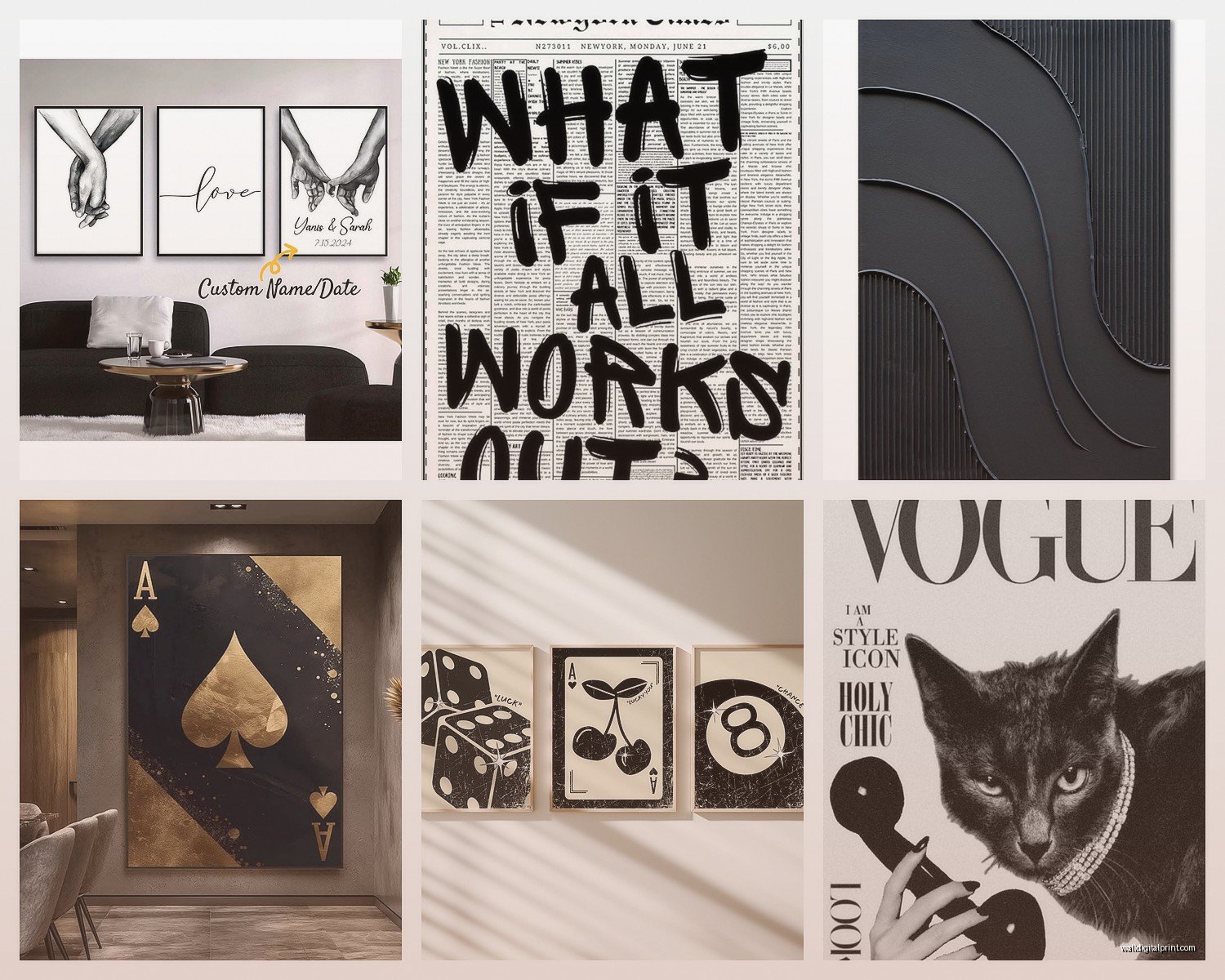 Black Wall Art for Bedroom: Dark Moody Sleep Space