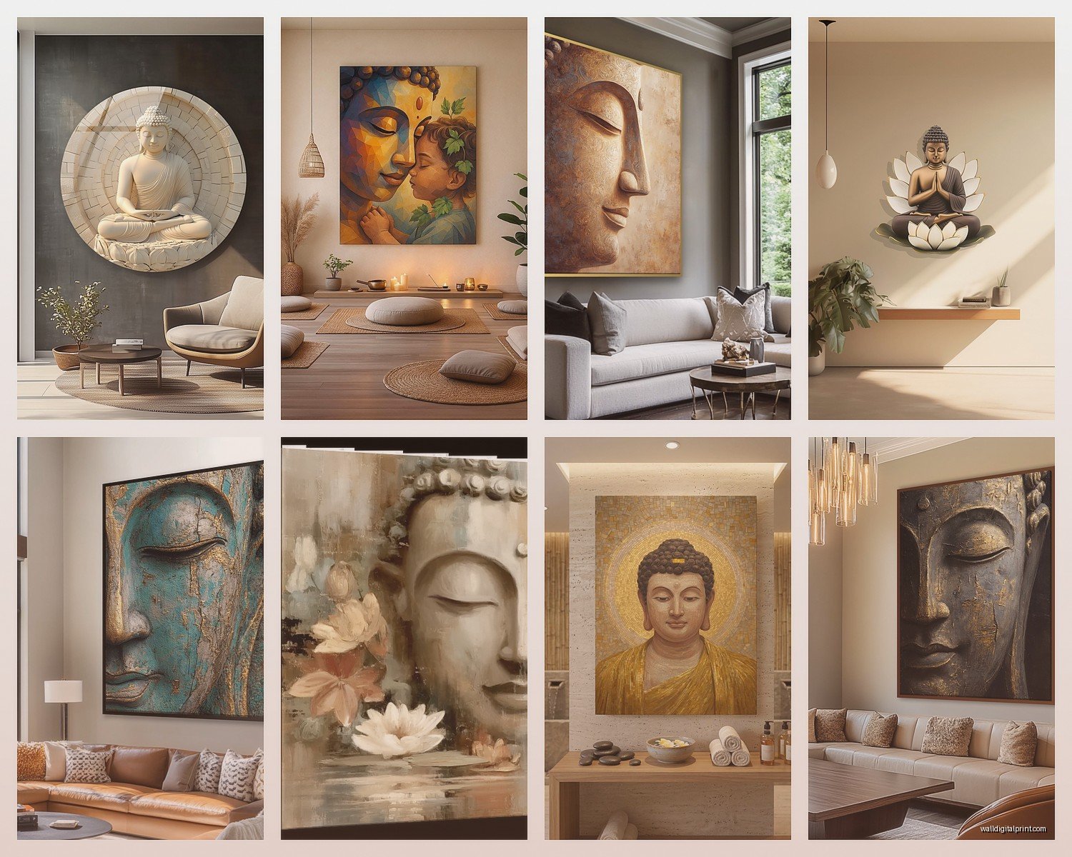 Buddha Wall Art for Living Room: Zen & Mindful Decor