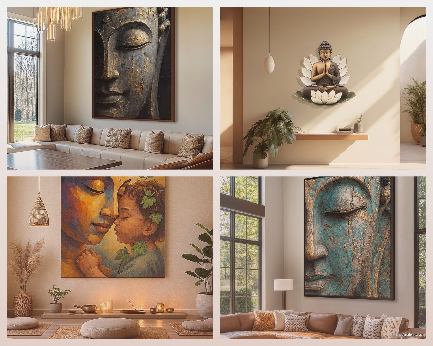 Buddha Wall Art for Living Room: Zen & Mindful Decor