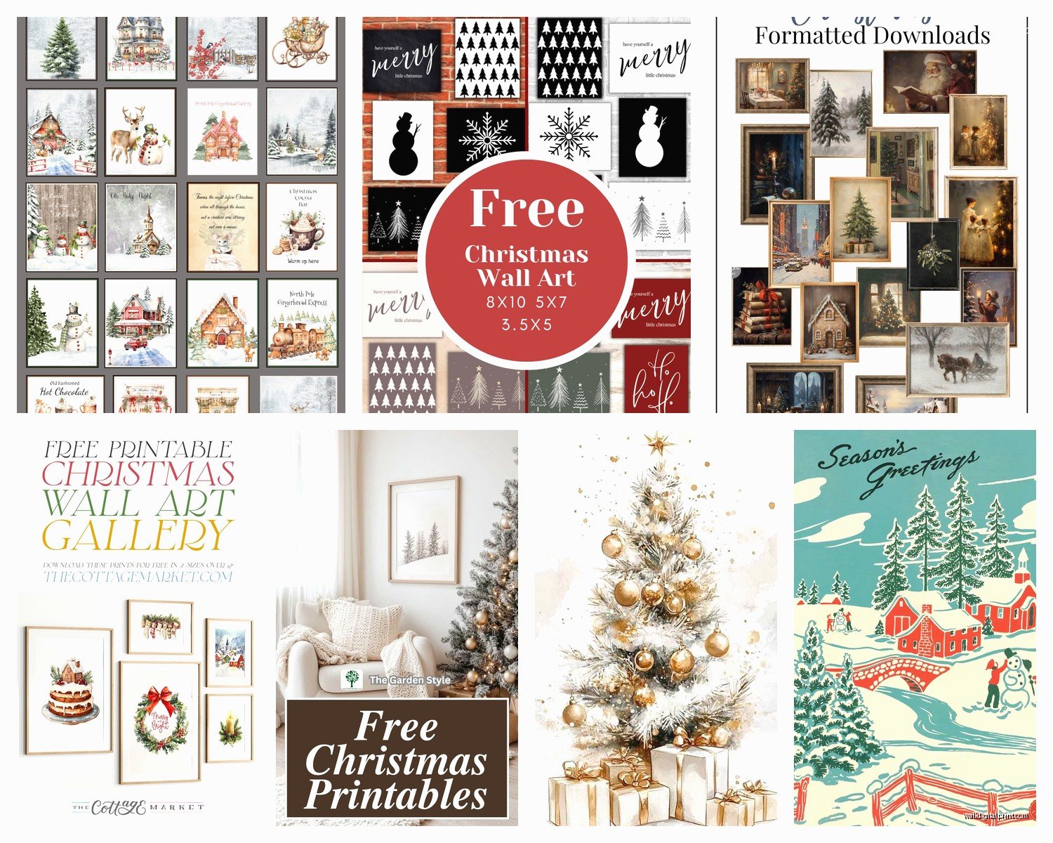 Christmas Printable Wall Art: Free Festive Downloads