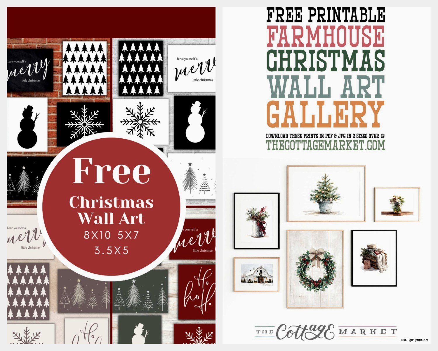Christmas Wall Art Printables: Free Holiday Downloads