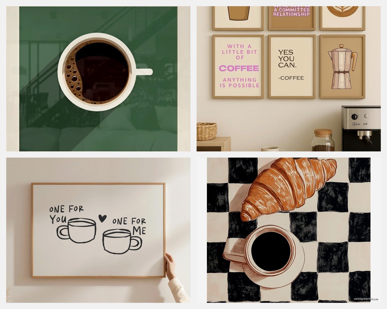 Coffee Bar Wall Art: Home Cafe Station Decor